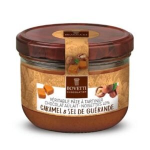 Pâte à tartiner Chocolat au Lait & Caramel sel de Guérande 200g – Bovetti