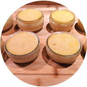 Recette crème brulée à la mangue - de chandeau - ramequins