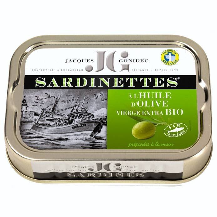Sardinettes à l'hule d'olive vierge extra BIO Gonidec De Chandeau