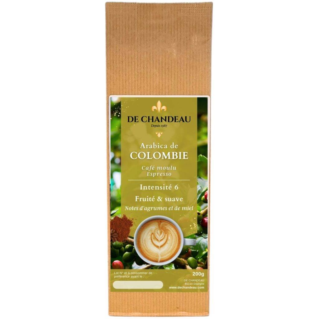 Café de Colombie Excelso moulu | De Chandeau