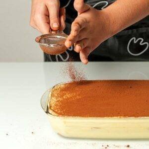Tiramisu à l'Amaretto poudre de cacao