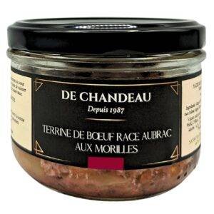 Terrine de bœuf race Aubrac aux morilles De Chandeau 160g