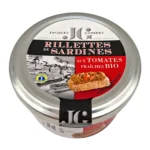 Rillettes de sardines aux tomates fraîches bio Gonidec 90g en pot