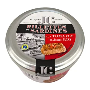 Rillettes de sardines aux tomates fraîches bio Gonidec 90g en pot
